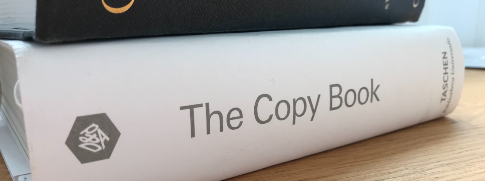 The spine of 'The Copy Book'